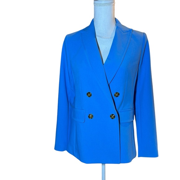 Ann Taylor Periwinkle Blue Stretch Blazer 🆕 - Picture 5 of 10